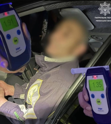 У Клевані п’яного водія двічі за добу зупиняли патрульні