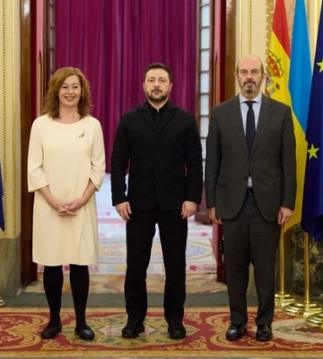 Зеленський зустрівся з головами обох палат парламенту Іспанії
