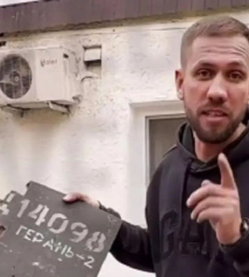 "Герань" пішла в хід: в Одесі чоловік розпалює мангал уламком дрона (ВІДЕО)