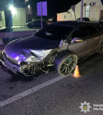 У Гайсині, що на Вінниччині, внаслідок ДТП постраждав молодий водій легковика, - поліція