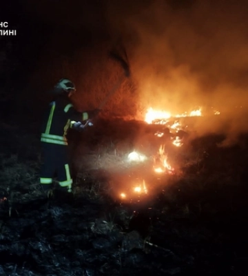 У Луцькому районі – дві масштабні пожежі через паліїв трави