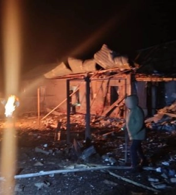 В ніч на 23 березня Росія атакувала ударними БпЛА Чугуївський район: постраждала жінка 