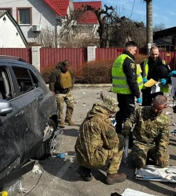 Во время теракта в Буче взорвалось самодельное устройство, подозреваемого задержали — фото