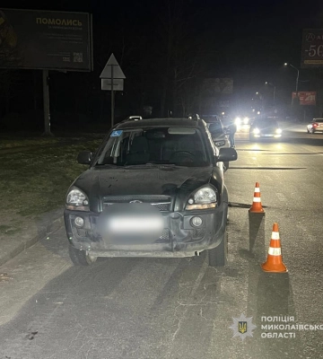 У Миколаєві поліція знайшла водія-втікача з місця наїзду на чоловіка та жінку