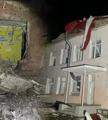 Разрушенный корпус лицея и школьные автобусы: россияне атаковали Черниговскую область с помощью дронов