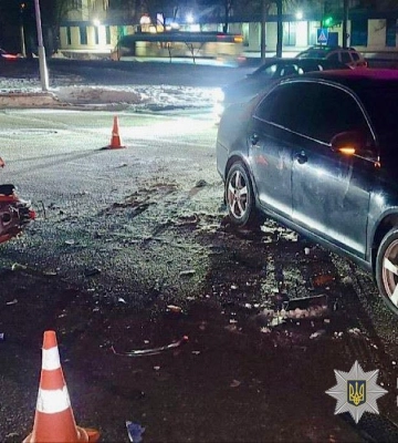 У Дніпрі сяде на лаву підсудних водій легковика, який збив чоловіка на скутері, - поліція