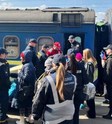 На Рівненщину прибув третій цього року евакуаційний поїзд із Донеччини