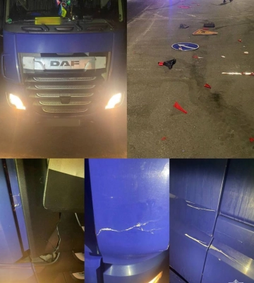 Водій вантажівки скоїв ДТП і залишив місце події