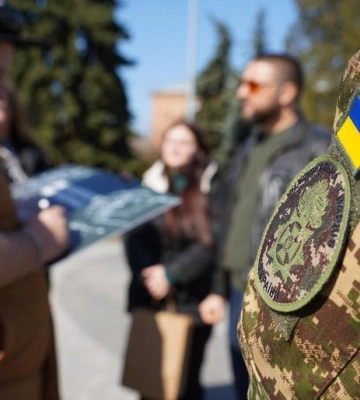 У Полтаві відкрили пам’ятний знак 17-й Полтавській бригаді «Рейд» до річниці Нацгвардії України