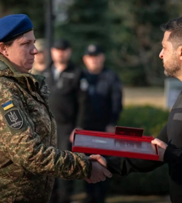 Впервые в рядах Нацгвардии звание Героя Украины получила женщина
