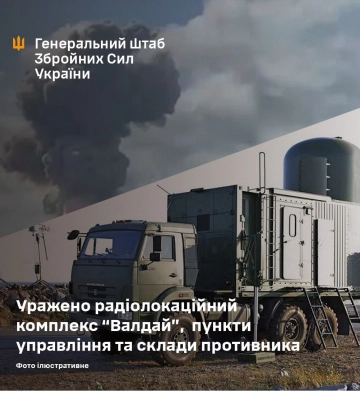 Сили оборони уразили в Криму радіолокаційний комплекс «Валдай» і станцію управління дронами