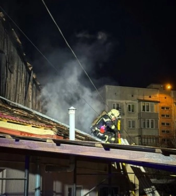 У Виноградові горів житловий будинок (ФОТО)
