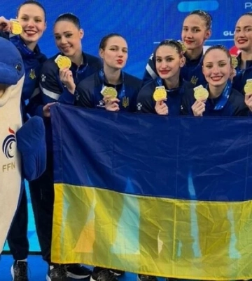 Збірна України з артистичного плавання здобула золото етапу Кубка світу