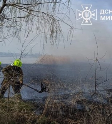 Масштабні пожежі в екосистемах Миколаївської області