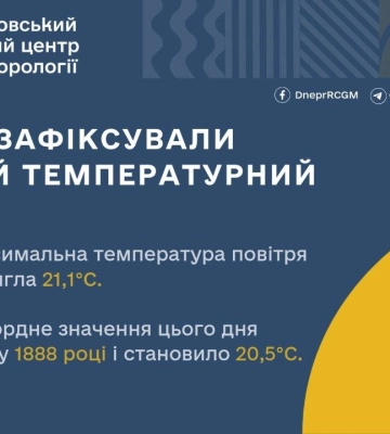 Такого не було 134 роки: Дніпро оновив рекорд