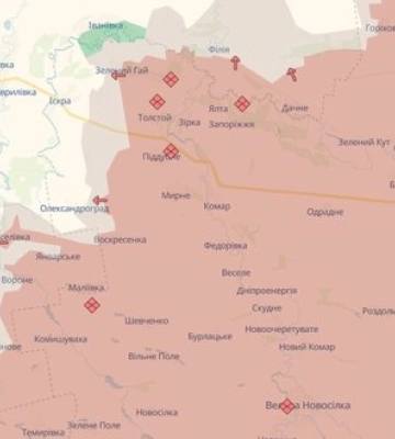 Рашисти просунулися біля Олександрограда на Донеччині та Гуляйполя на Запоріжжі, - DeepState. МАПИ