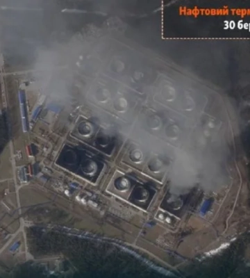 В российских Приморске и Усть–Луге продолжаются пожары на нефтяных терминалах – спутниковые фото