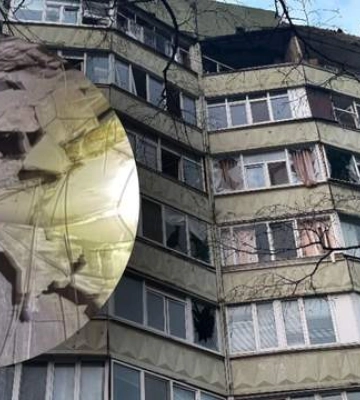 Удар по Полтаві: перші фото багатоповерхівки, у яку влучив російський дрон