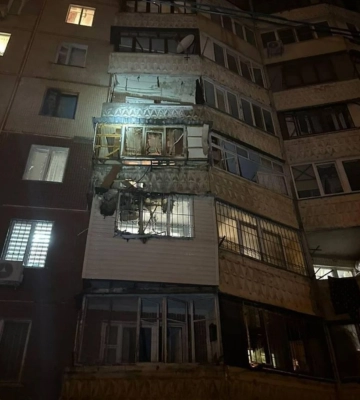В Одессе дроны попали в 9-этажку, есть пострадавший