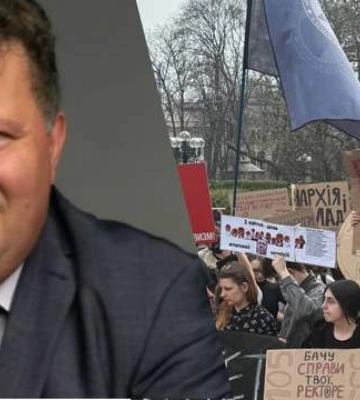 "Файлы Бугрова": в Киеве студенты вышли на протест из-за секс-скандала с ректором КНУ