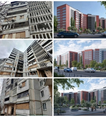 У Харкові вже відновили частину житлових багатоповерхівок після російських обстрілів