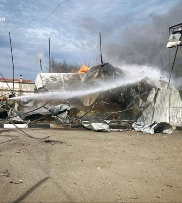 Росіяни вдарили по АЗС на Харківщині 