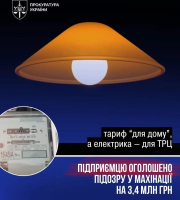 Оформив ТРЦ як будинок: на Закарпатті підприємець недоплатив 3,4 млн грн за електроенергію