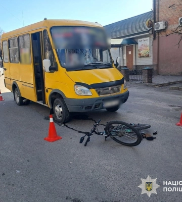 Маршрутка збила велосипедиста у Кропивницькому