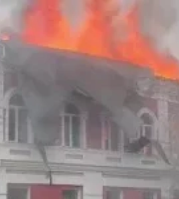 Обстріл міськради Прилук дронами-камікадзе