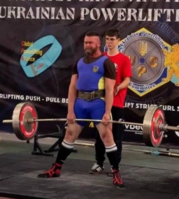 Ветеран з Черкас здобув дві золоті медалі на змаганнях з паверліфтингу