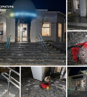 У Черкасах підпалили банк: підозрюють 21‐річного хлопця (ФОТО)