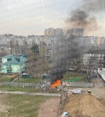 Атака на Вишневе: ворожий «Шахед» упав між школою та дитячим садком (відео)