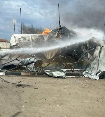 На Сумщині через удар росіян по АЗС постраждали двоє працівників