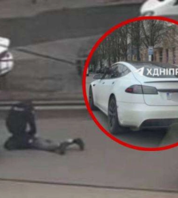 Ганяв на батьківській Tesla: у Дніпрі за порушення затримали неповнолітнього