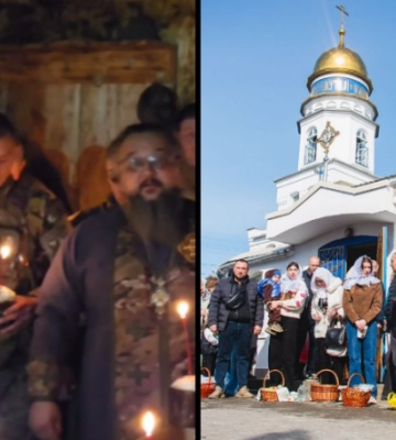 Освящение под дулом автомата: как в Мелитополе Пасху превратили в культ войны 