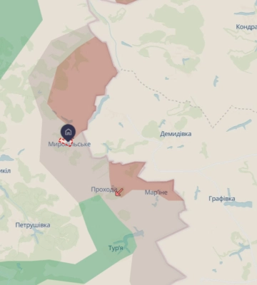 Зміни зон контролю зафіксовано у трьох населених пунктах Сумської області – DeepState