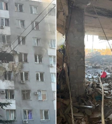 Російський дрон влучив у житлову дев’ятиповерхівку в Одесі — є загиблий та поранені
