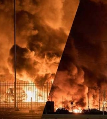 Как будто апокалипсис: Киев затянуло черным дымом после атаки