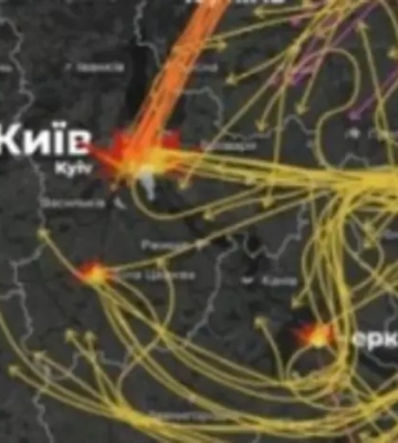 Комбінована атака на Україну: орієнтовний маршрут ракет і дронів