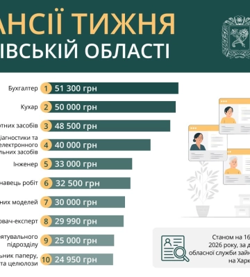 Робота у Харкові та області: перелік актуальних вакансій