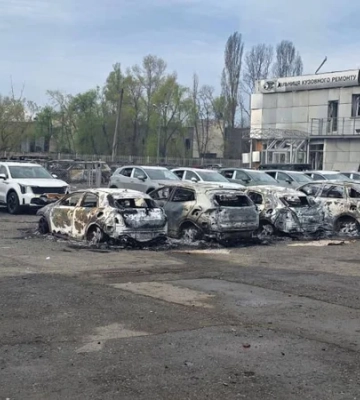 Сгорело 60 авто, есть погибшие. Во время сегодняшнего удара по Киеву пострадало предприятие Укравто Групп