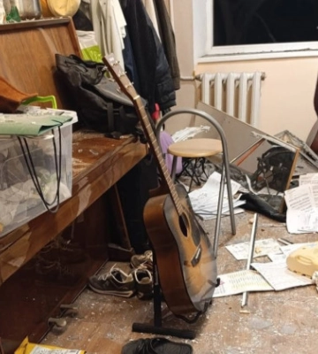 В Одесі внаслідок нічної атаки пошкоджений гуртожиток музакадемії, поранені п'ятеро студентів