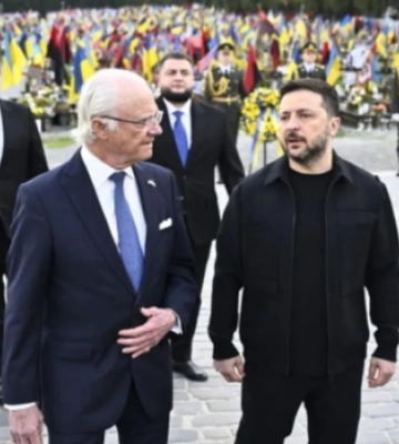 Король Швеции приехал в Украину