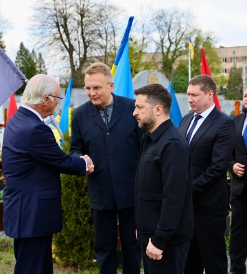 До Львова прибули Володимир Зеленський та король Швеції Карл XVI Густав