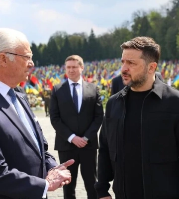 До України прибув король Швеції Карл XVI Густав