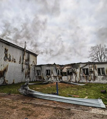 Росіяни вдарили по сільгосппідприємству у Великому Бурлуці на Харківщині