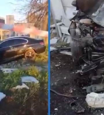 Втік з місця ДТП: схоже, поспішав до лікарні: у Миколаєві водій BMW не доїхав — влетів у паркан