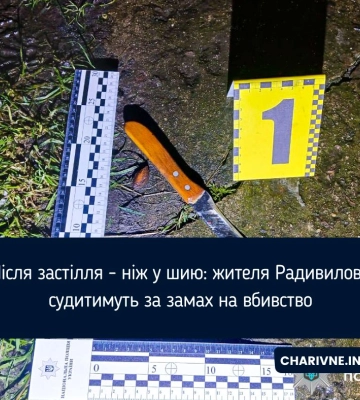 Після застілля - ніж у шию: жителя Радивилова судитимуть за замах на вбивство