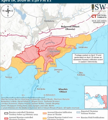 ЗС РФ забуксовали біля Куп’янська і на півночі Харківщини: ISW пояснив, чому