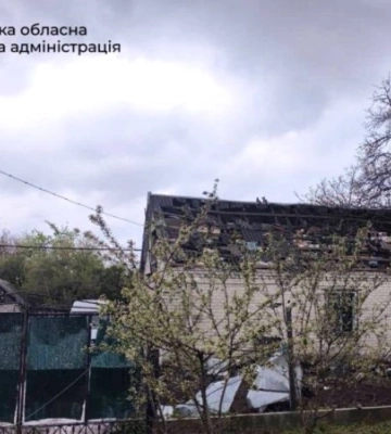 Російський дрон атакував один з районів Запоріжжя (ФОТО)